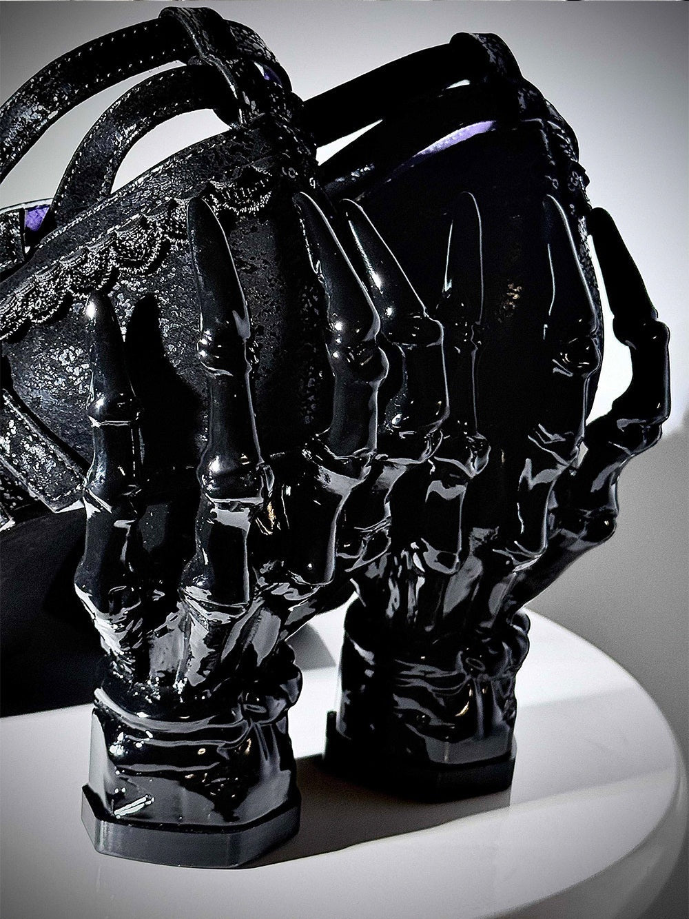Sacred Bone Diary - Skeletal Hand Gothic Lolita Heels - image 3
