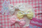 Handmade Sweet Lolita Cream Cake Bow Hair Clip - image 4