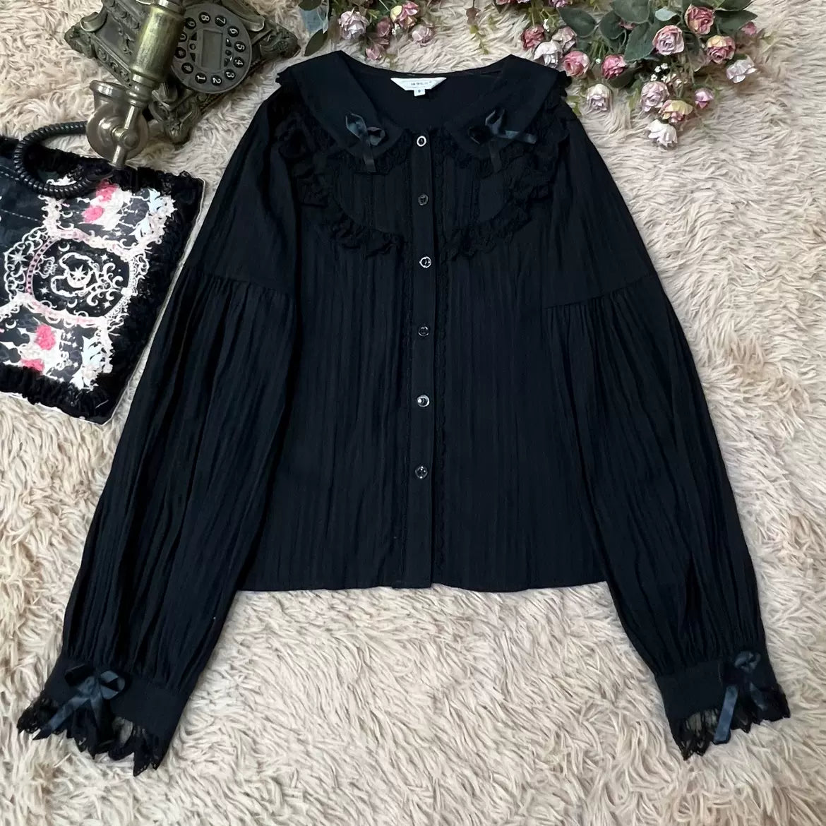 Summer Short Sleeve Cotton Lolita Blouse - image 26