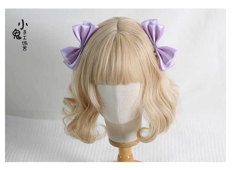 Sweet Lolita Ponytail Bow Hair Clips - image 15