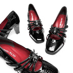 Spider Banquet - Croc Patent Gothic Lolita Heels - image 14