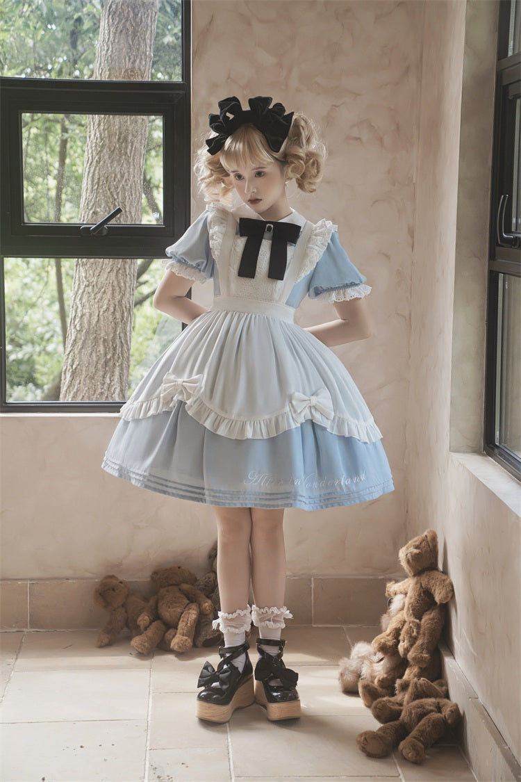 Sweet Alice - Short Sleeves Maid Lolita OP - image 19