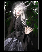Bone-Eroded Butterfly - Gothic Lolita JSK & SK Set - image 22