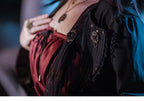 Gothic Lolita Black Cropped Cardigan Jacket - image 24