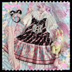 Cheese Cat - Sweet and Playful Strawberry Gingham Lace Cuffs - image 14