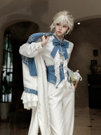 Lunar Paladin - Embroidered Ouji Lolita Tailcoat Set - image 11