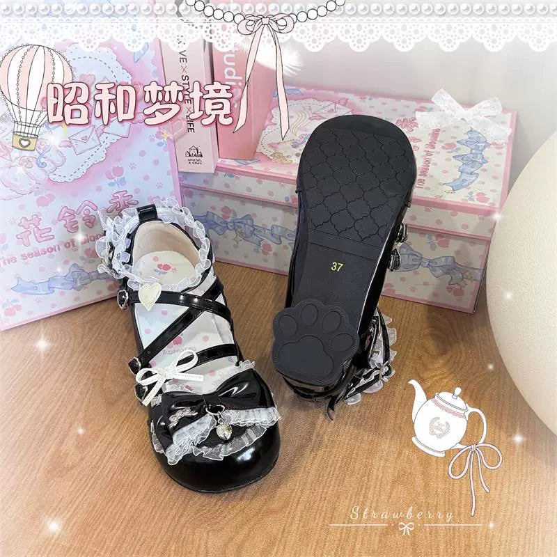 Showa Dreamland - Sweet Lolita Heels, Cute Claw-Shaped Heels - image 6