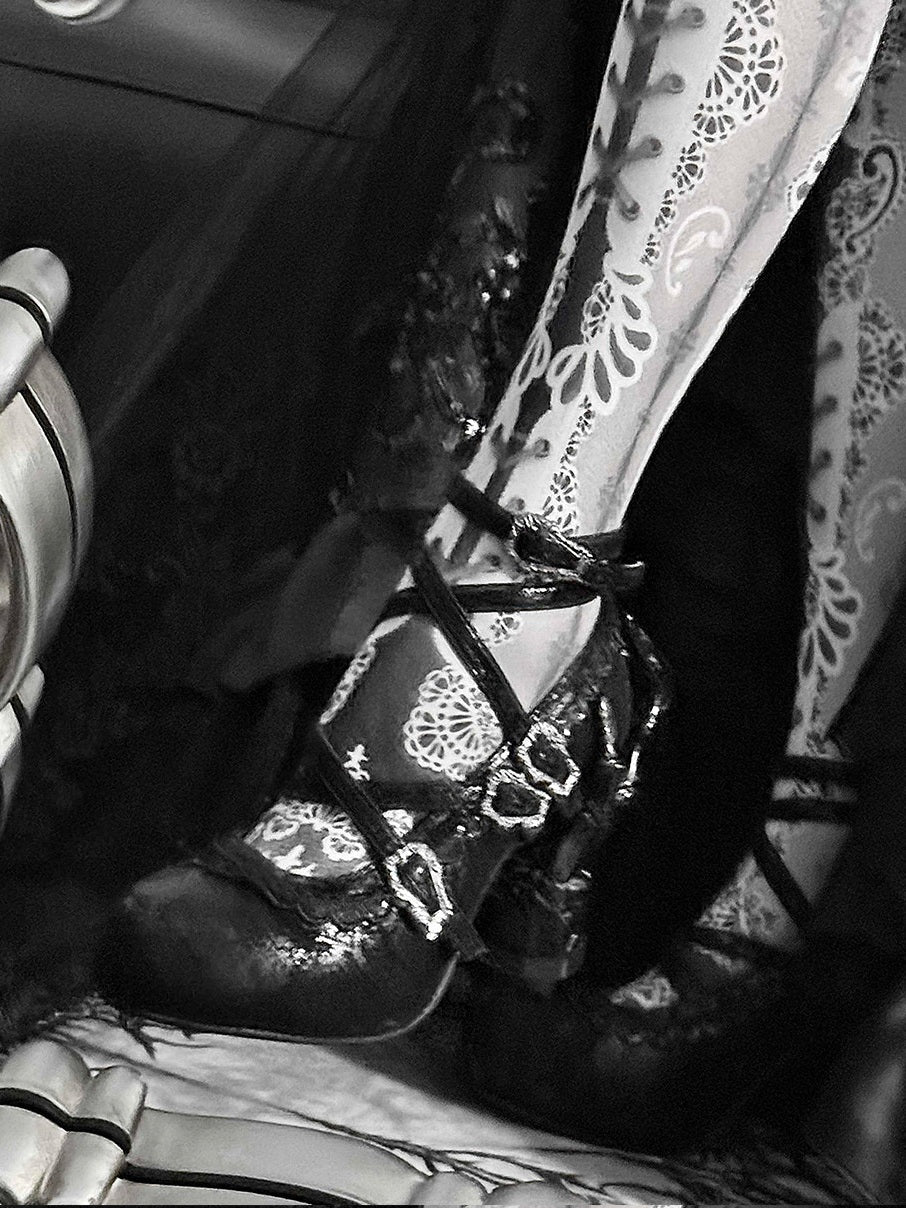 Sacred Bone Diary - Skeletal Hand Gothic Lolita Heels - image 13