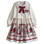 Christmas New Year Winter Lolita JSK Coat Set - image 18