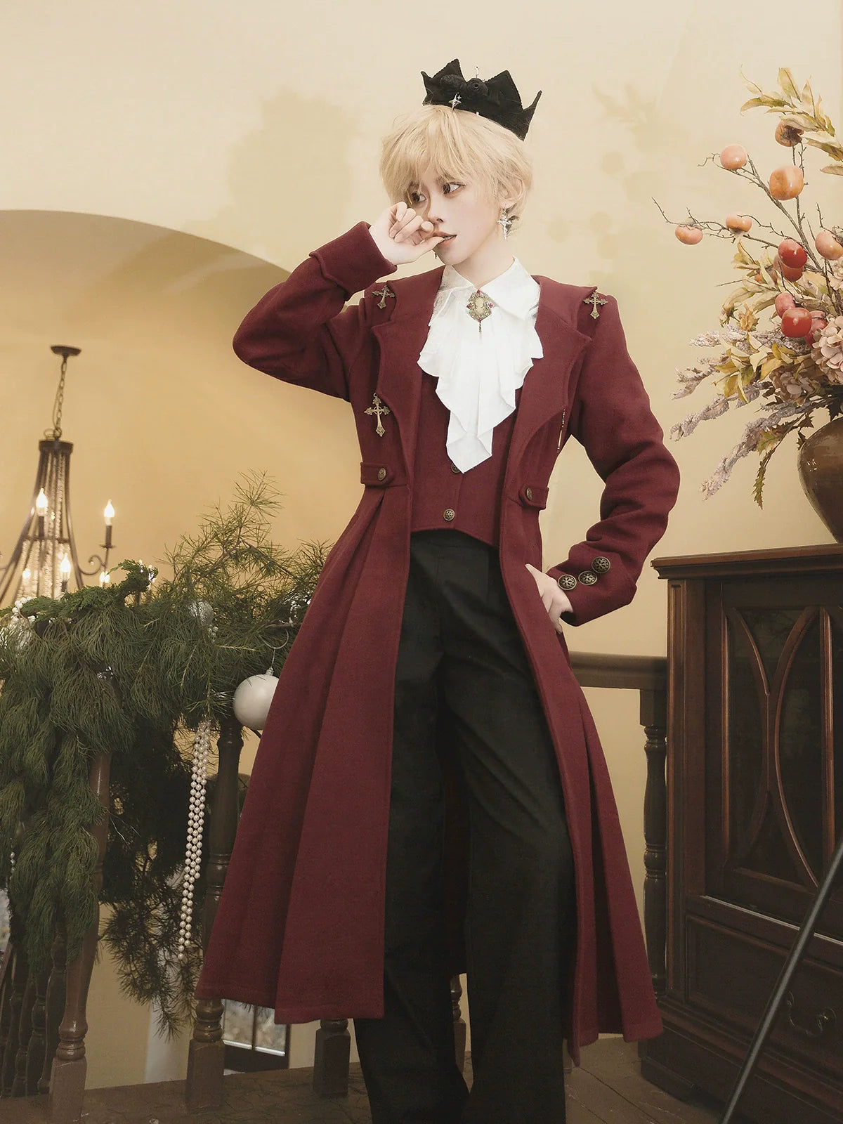 The Legend of Dracula - Gothic Ouji Lolita Winter Coat Set - image 1