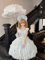 Sakura Blossom Dream - Dreamy Sweet Lolita JSK Dress, Abundant Lace & Bows - image 11