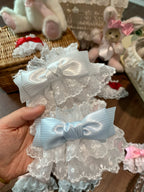 Sweet Lolita Lace Bow Cuffs, Elastic Wrist - image 10
