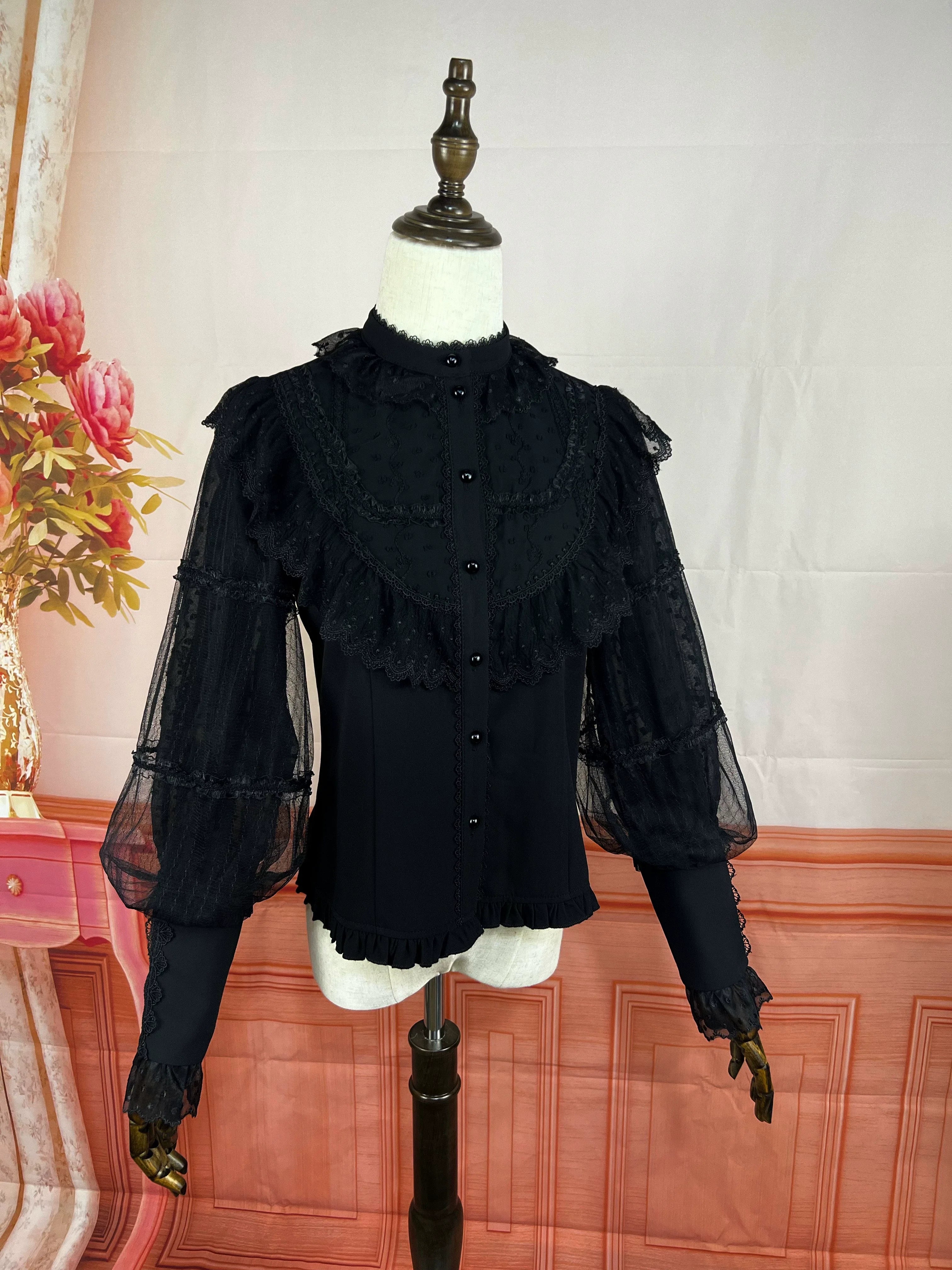 The Heart of the Rose - Elegant Retro Lolita Skirt High Waist SK Blouse - image 22