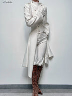 Eternal Moonlit Night - Ouji Lolita Coat, Double-Breasted High-Low Hem - image 16