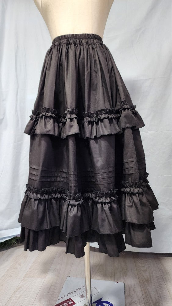 Ruffled-Hem Cotton Lolita Petticoat, 60–80cm - image 2