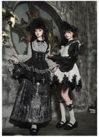 Raven's Night Song Oriental Gothic Lolita Dress Set - image 3