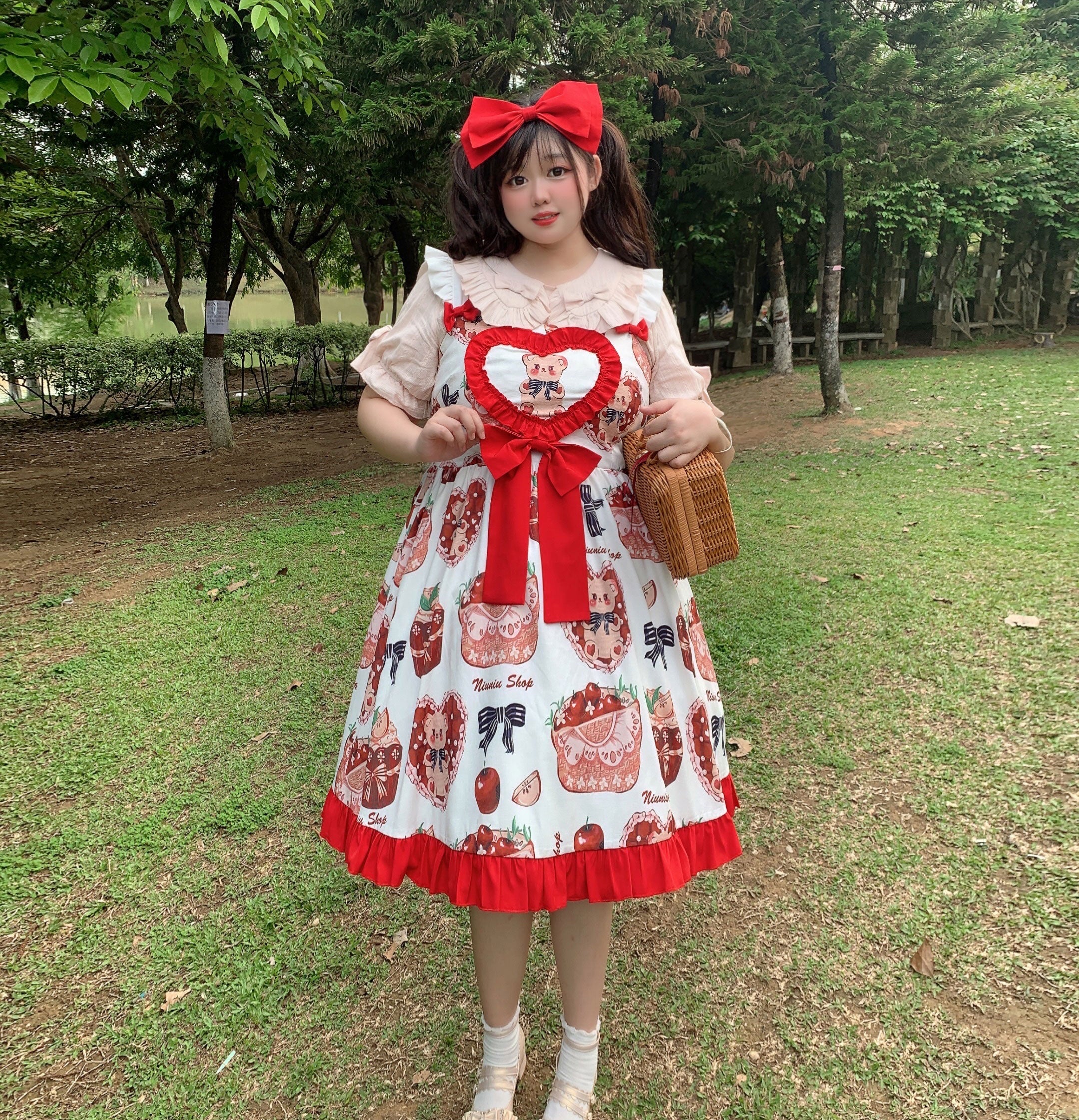 Rainbow Cake Plus Size Lolita Doll Collar Blouse - image 3