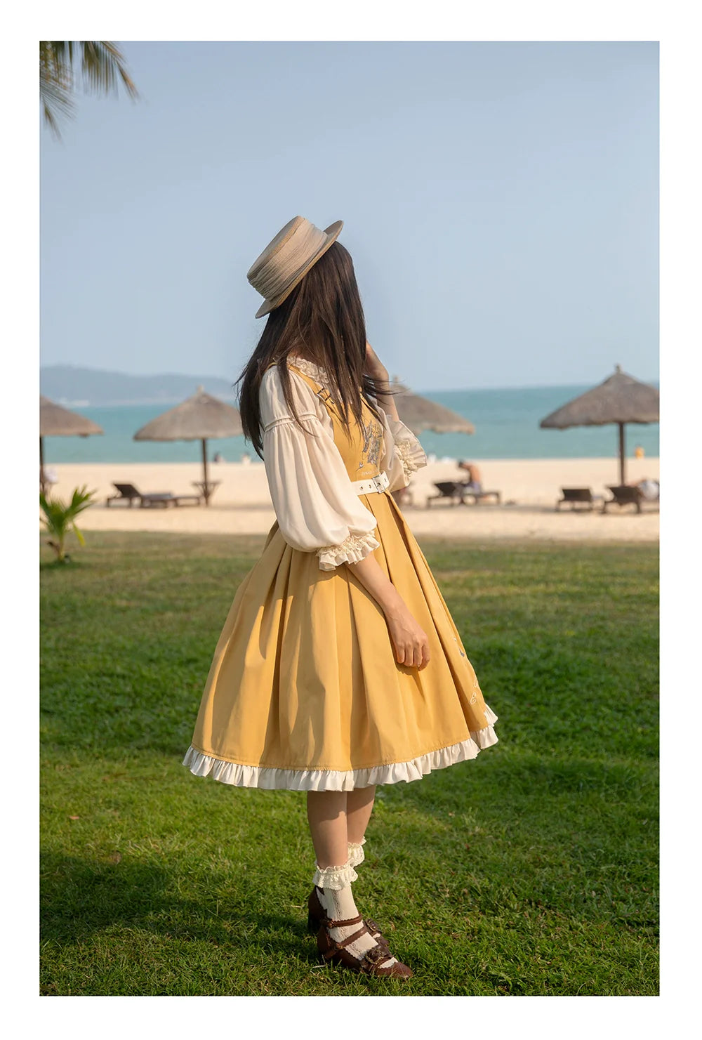 Flying Bird - Plus Size Elegant Lolita JSK Dress With Bird Embroidery - image 20
