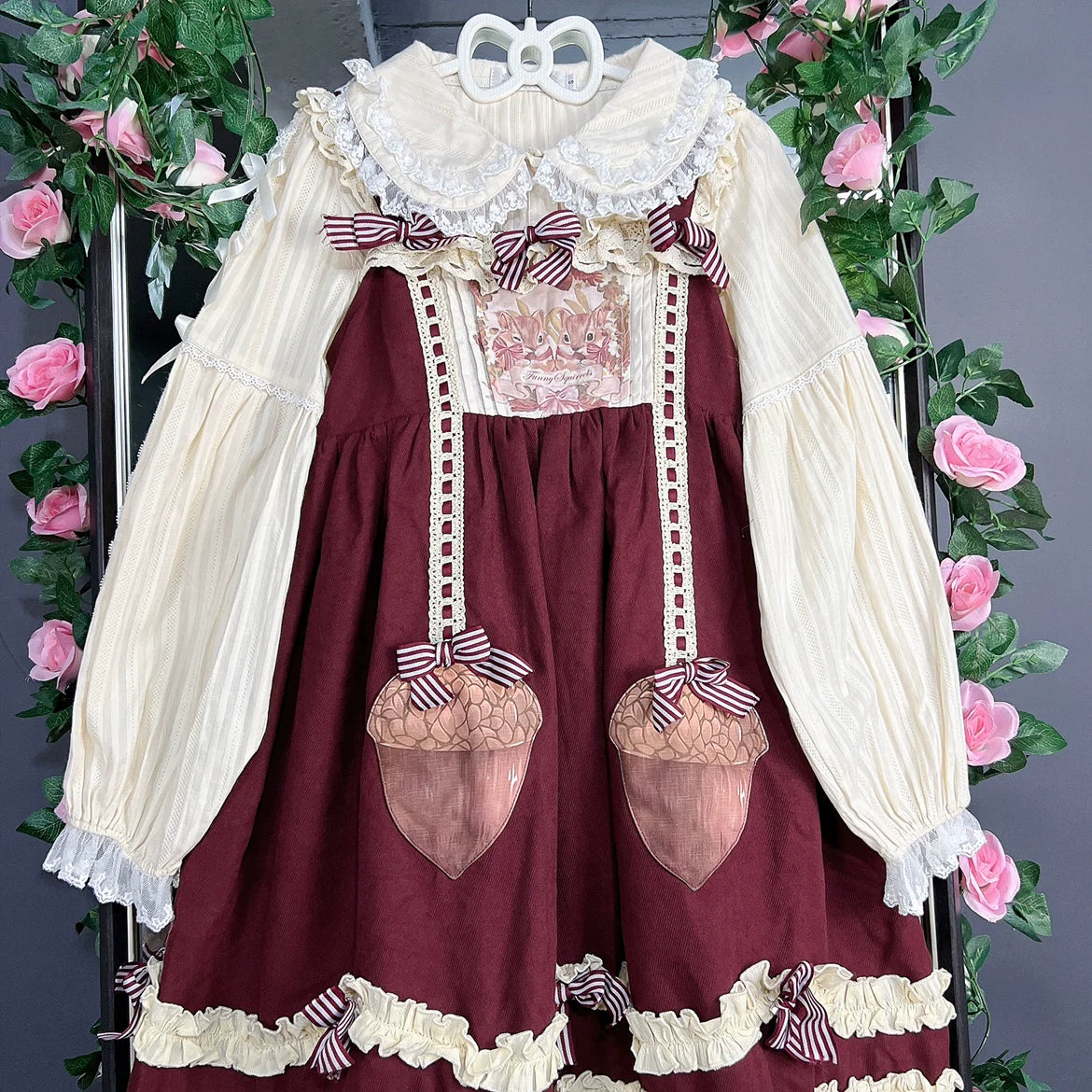 Sweet Lolita Doll Collar High-Waisted Blouse - image 34