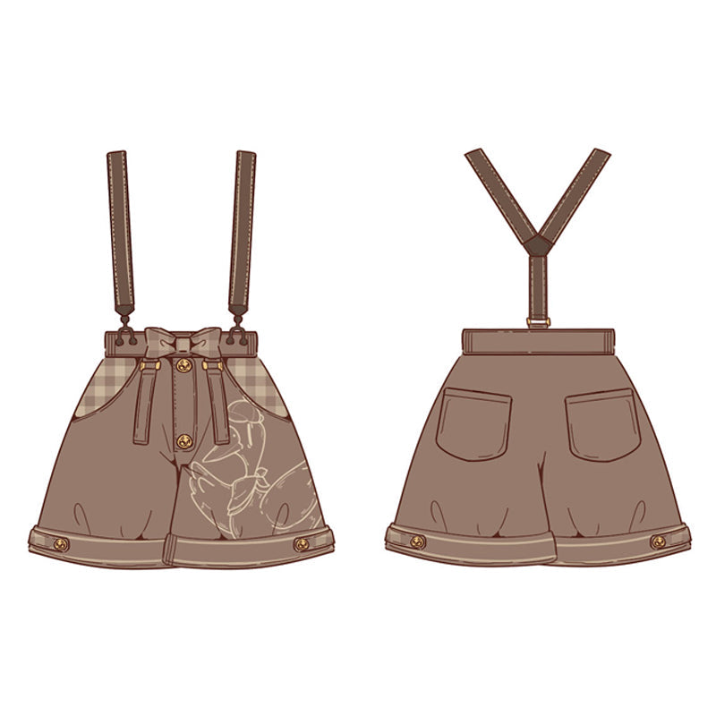 Famous Detective Goose - Ouji Lolita Shorts Set, Pockets - image 14