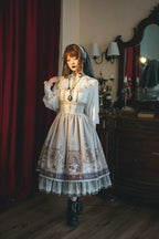 Demon Hunting Notes - Fishbone Gothic Lolita Skirt - image 37