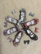 Dreamy Starry - Sweet Lolita Shoes Low Heel Bow Shoes - image 1
