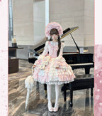 Sakura Love - Gorgeous Doll-like Lolita Dress Suit, Tiered Skirt - image 12