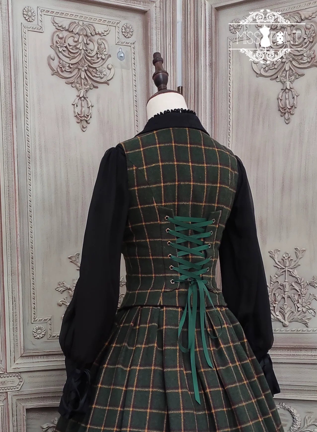 Rose - Elegant Lolita Fishbone Grid Skirt Customized - image 93