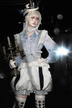 Eternal Rabbit Invitation - Ouji Lolita Ruffle V-Neck Blouse - image 7