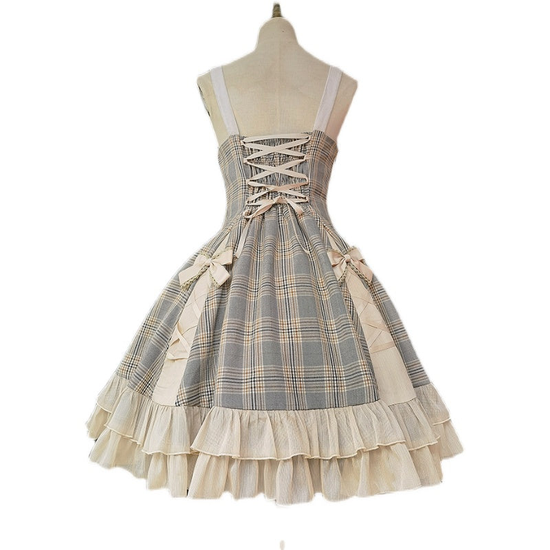 Memoirs of Backlight - Elegant Plaid Lolita JSK Dress - image 3