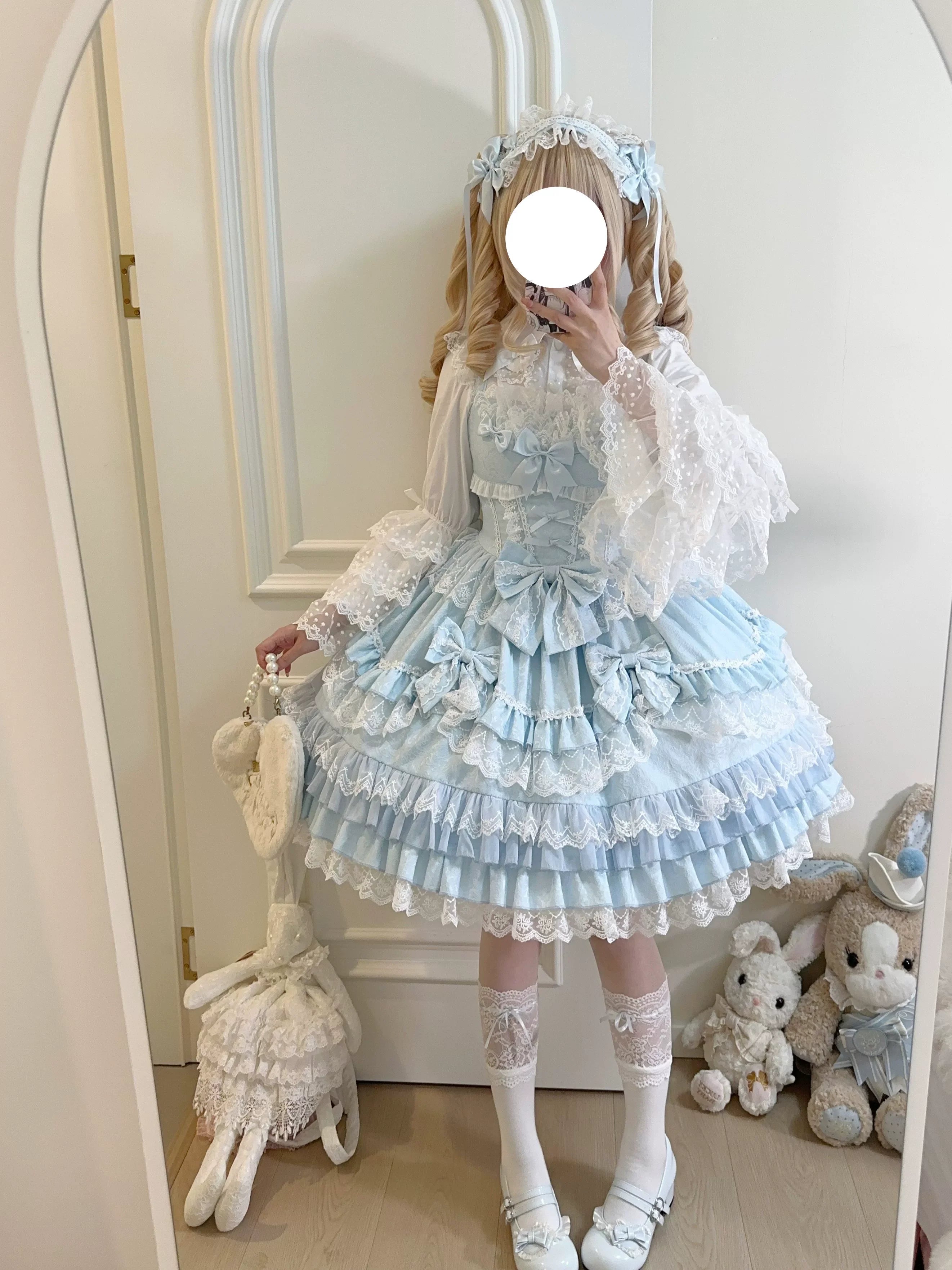 Flower Ode - Doll-like Sweet Lolita Jumper Dress - image 3