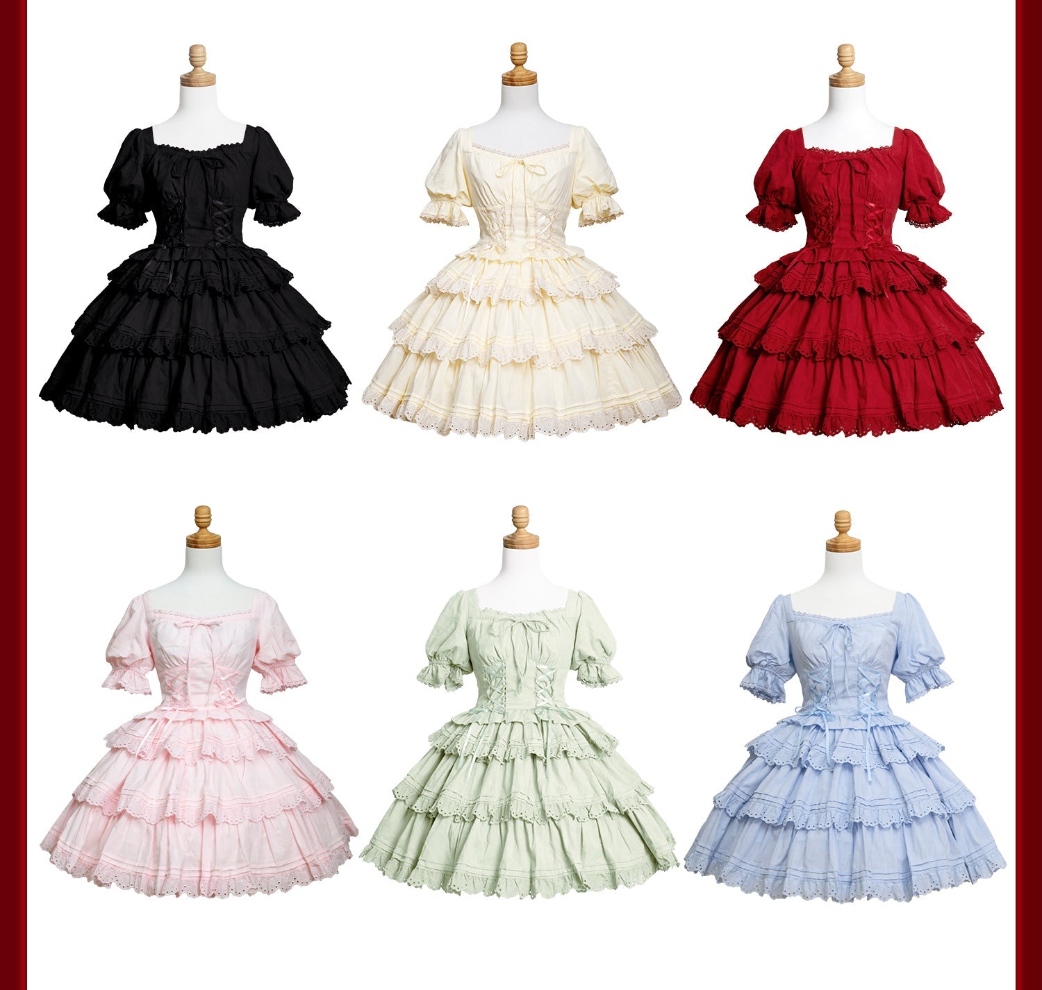 Miss Flora - Cotton Sweet Lolita Dress Set Doll-like OP and JSK - image 18