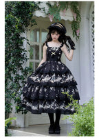 Letter and Poetry - Classic Lolita JSK Suit Four-tiered Twins Dress - image 8