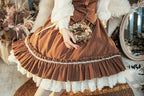 Rose Doll - Elegant Lolita Striped Fishbone Skirt - image 59
