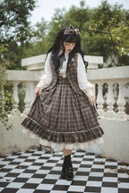 Rose - Elegant Lolita Fishbone Grid Skirt Customized - image 39