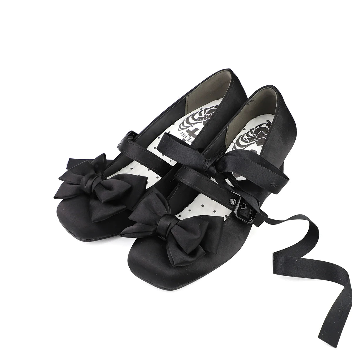 Sisi Elegant Satin Square-Toe Lolita Shoes - image 20