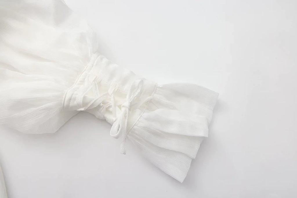Eternal Treasure Voyage - Ouji Lolita Chiffon Blouse with Ruffles - image 8