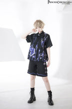 Summer Ouji Lolita Print Loose Shirt Outfit - image 7