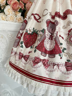 Christmas New Year Winter Lolita JSK Coat Set - image 20