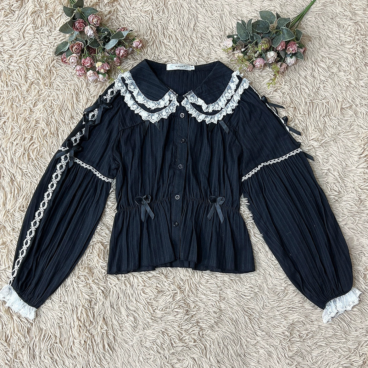 Sweet Lolita Doll Collar High-Waisted Blouse - image 38