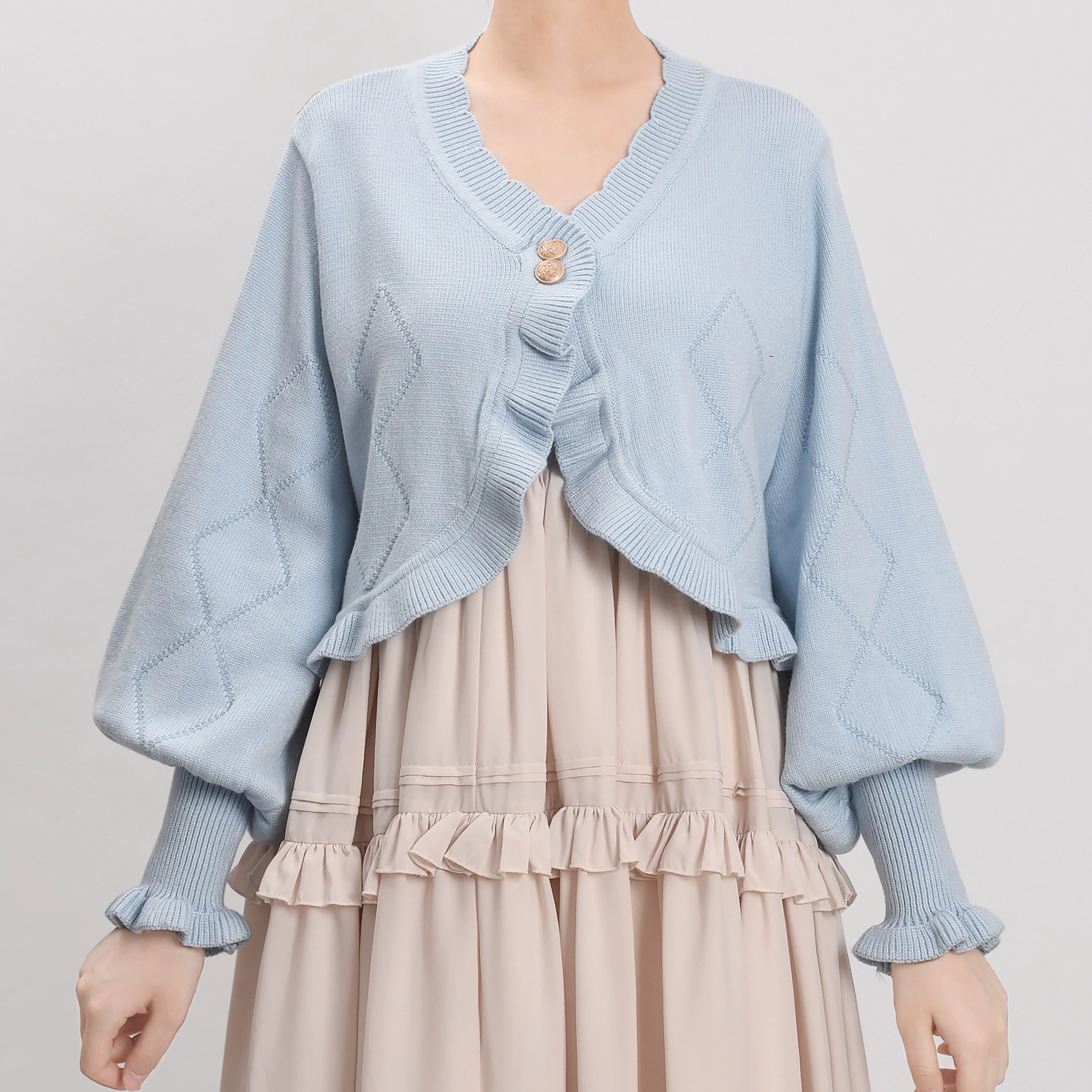 Cookie - Vintage Lolita Cardigan, Short Sweater - image 6
