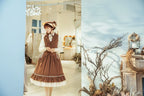 Rose Doll - Elegant Lolita Striped Fishbone Skirt - image 42