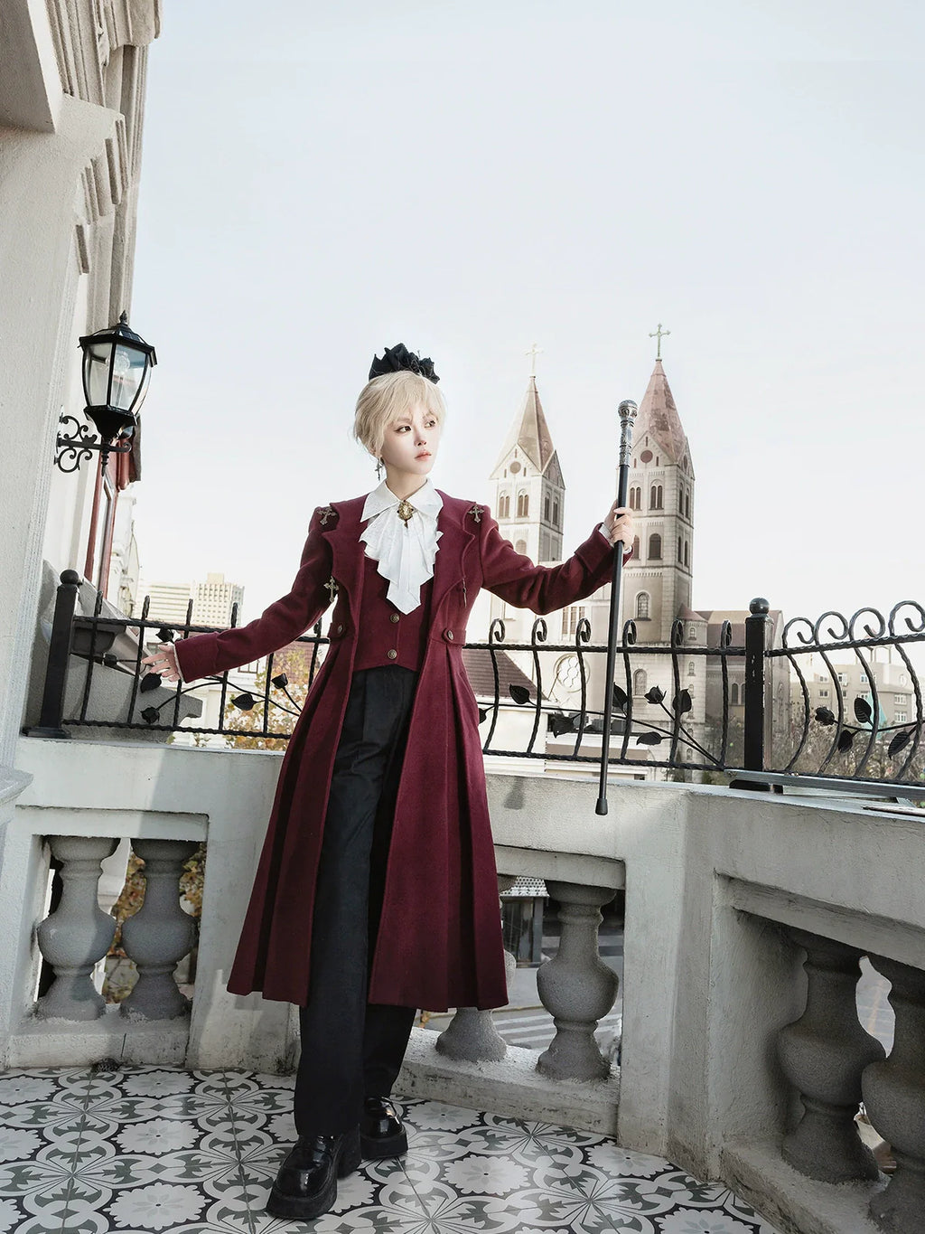 The Legend of Dracula - Gothic Ouji Lolita Winter Coat Set - image 6
