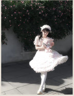 Spring 2025 - Floral Old School Lolita JSK Dress, Lace Trims - image 14