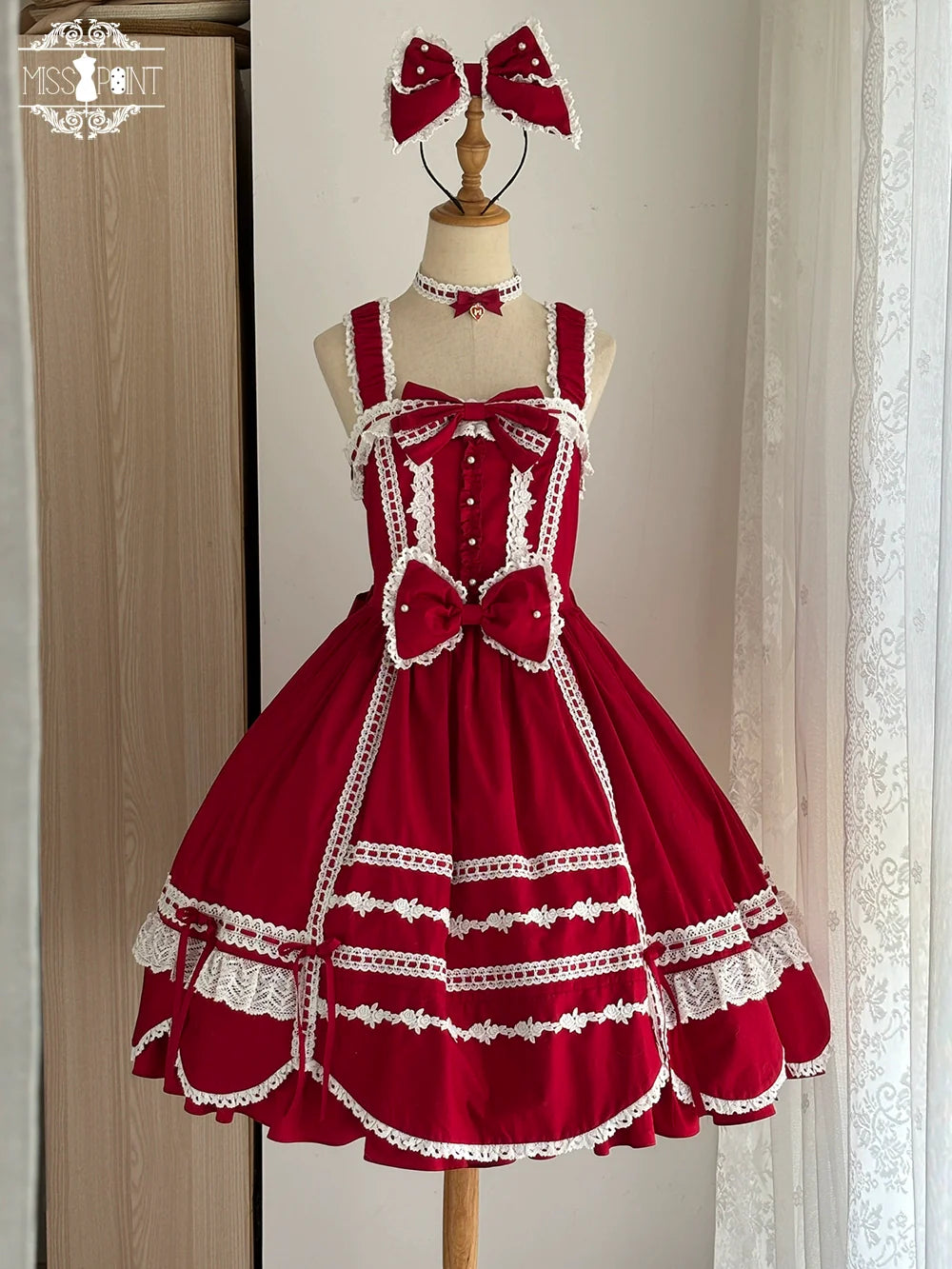 Vintage Petal Rabbit - Cotton Old School Lolita JSK Dress, Petal-Shaped Hem - image 49