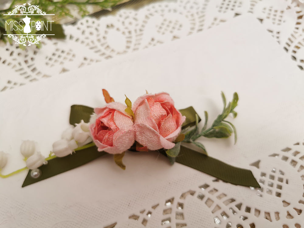 Sally's Garden - Lolita Flower Bow Lace Necklace - image 16