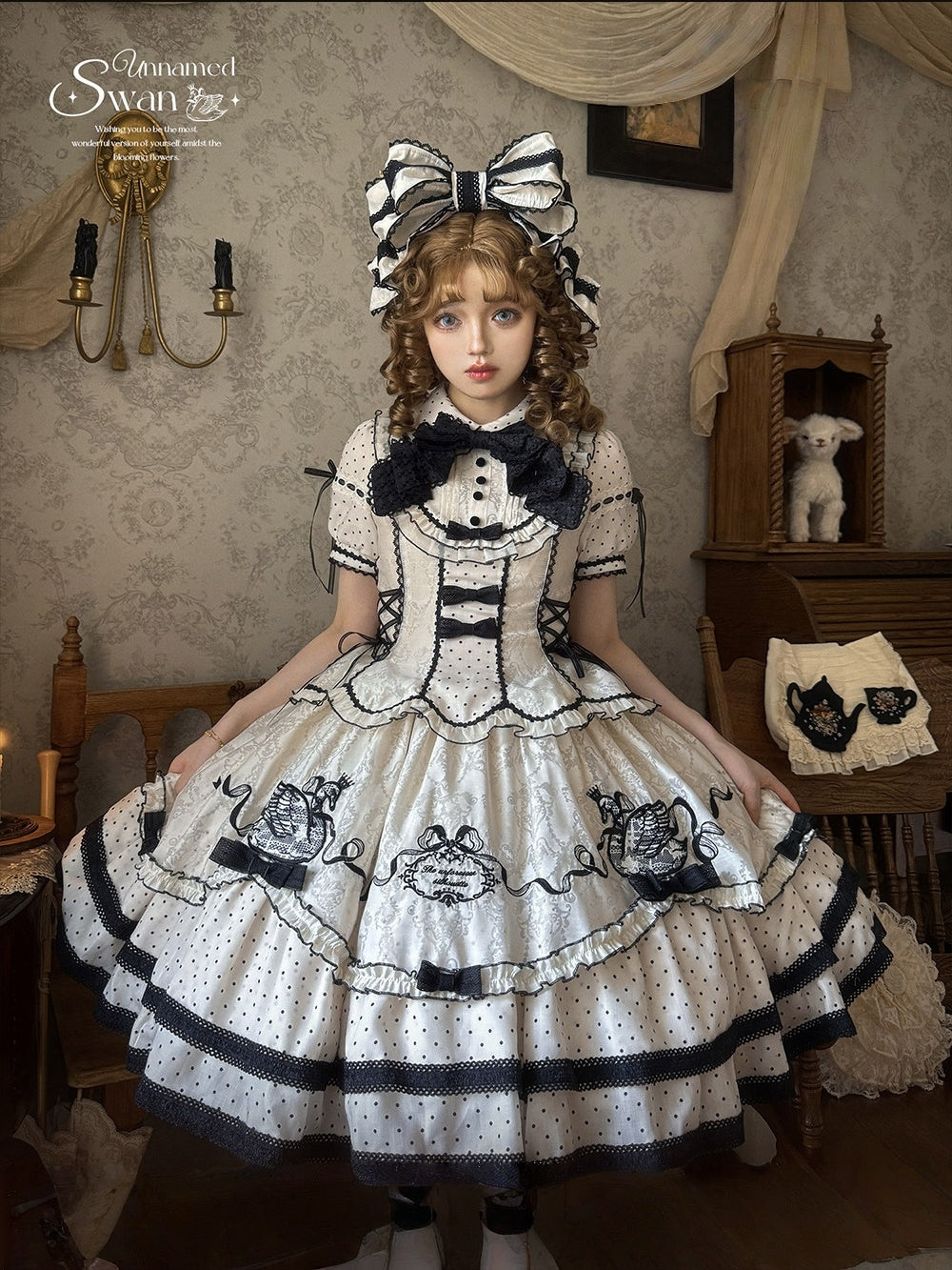 Unnamed Swan Classic Lolita OP Dress Set - image 12
