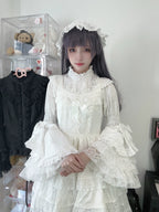 Sweet Lolita Blouse Princess Sleeve Shirt Inner Wear - image 11