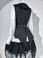 Bloodline Duke - Gothic Lolita SK Suit Spider Web Vest and Blouse - image 20