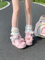 Warm - Winter Sweet Lolita Snow Boots Thick Sole Fleece Shoes - image 24